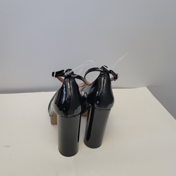 Chelsea & Violet Mia Patent Ankle Strap Platform Pumps - Picture 6 of 10